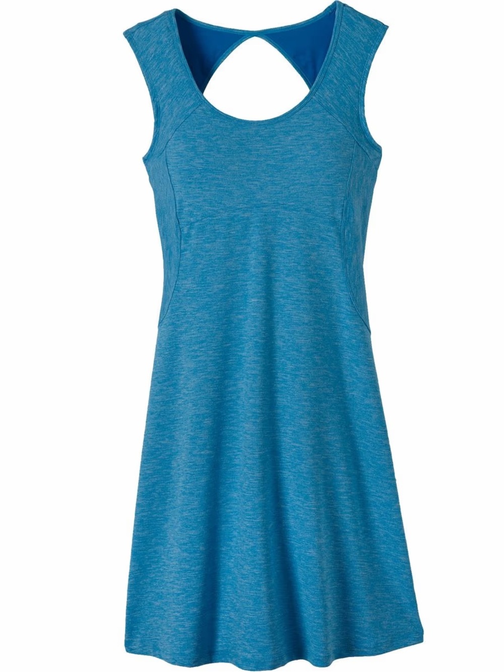 Prana Calico Keyhole Athletic Dress in Cobalt Blue Heather, Women’s size Small